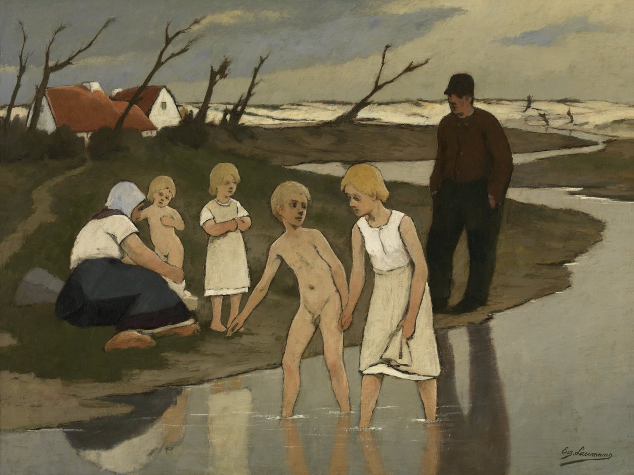 Bade barn av Eugene Laermans