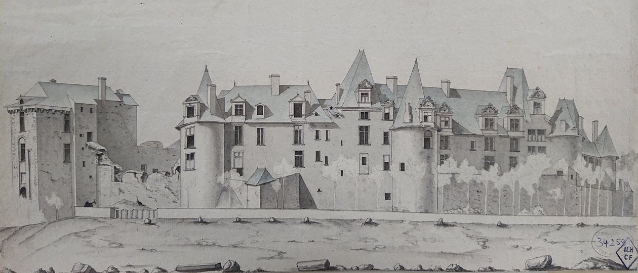 Châteaubriant Castle av Eugène Viollet-le-Duc av Eugène Viollet le Duc