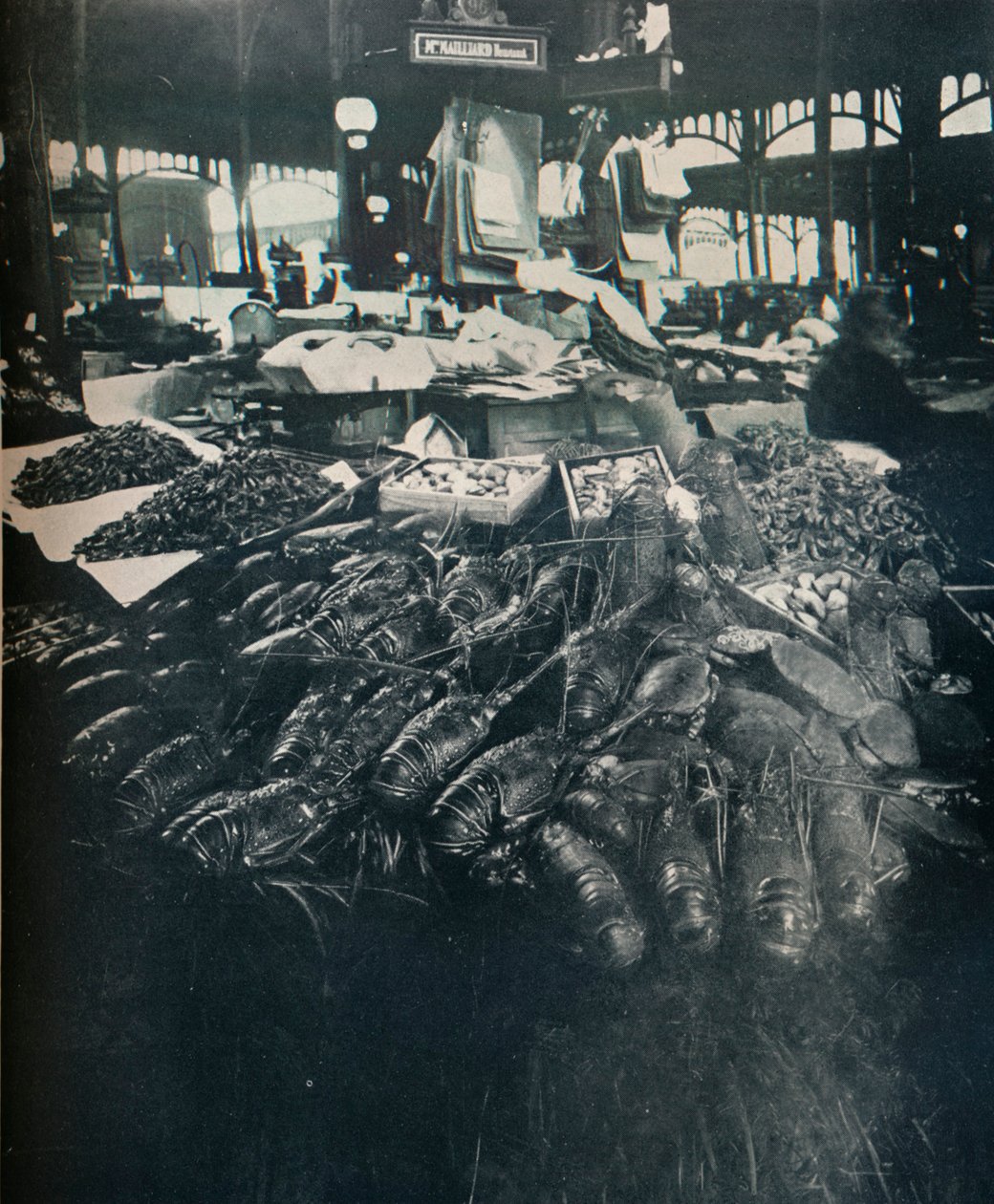 Fisketorg, c1877-1927, 1929 av Eugène Atget