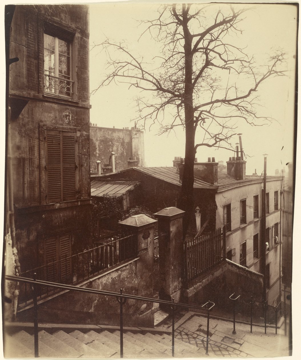 Trapp, Montmartre, 1921. av Eugène Atget