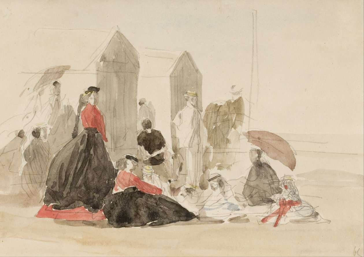Crinolines og hytter av Eugene Louis Boudin