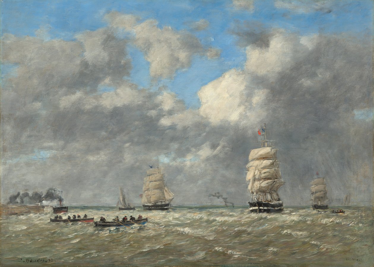 Le Havre av Eugène Boudin