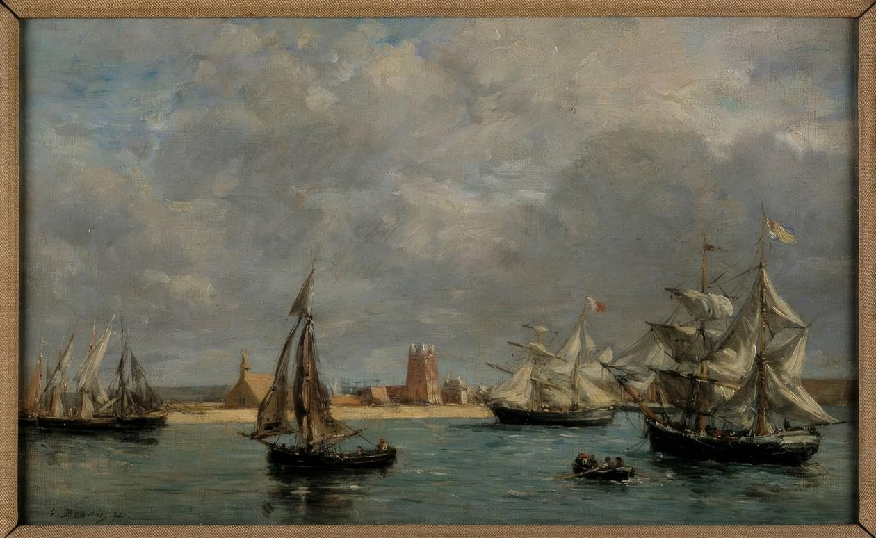 Havnen i Camaret av Eugene Louis Boudin