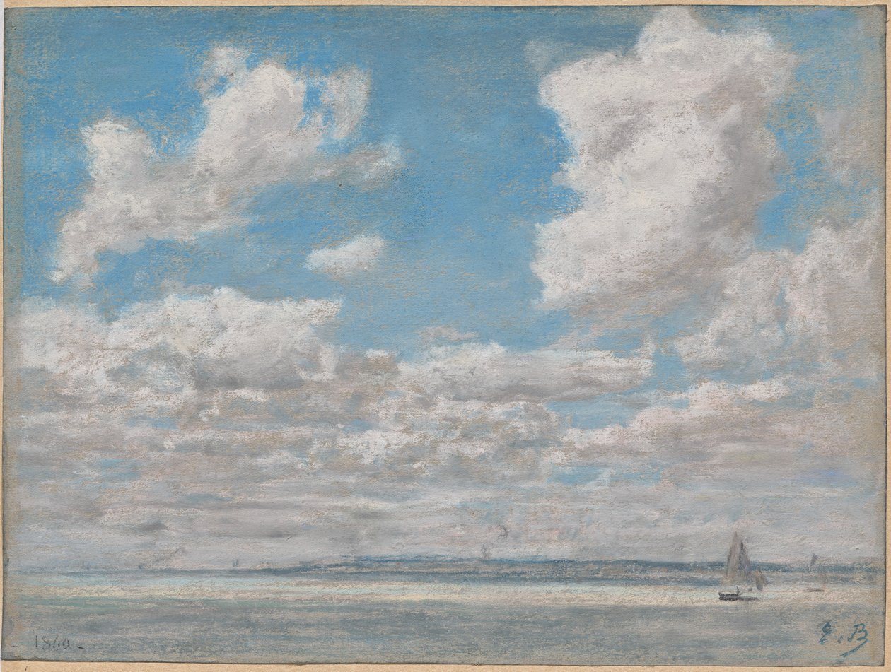Havlandskap med åpen himmel av Eugène Boudin