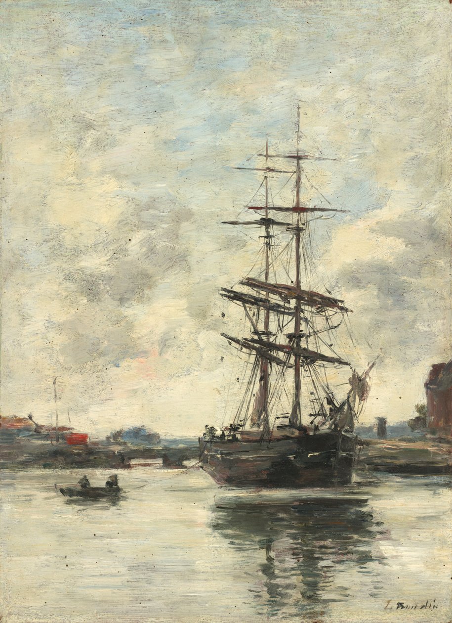 Skip på Touques av Eugène Boudin