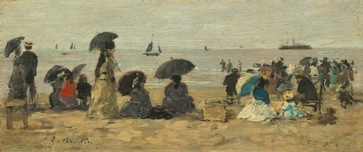 Stranda av Eugène Boudin