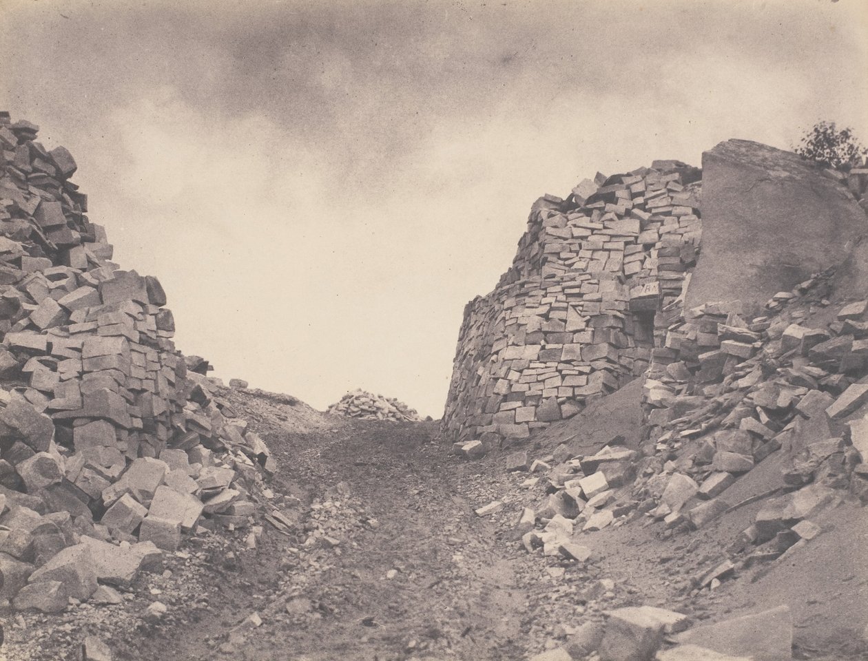 Steinbrudd ved Les Sables de Macherin, 1863. av Eugène Cuvelier