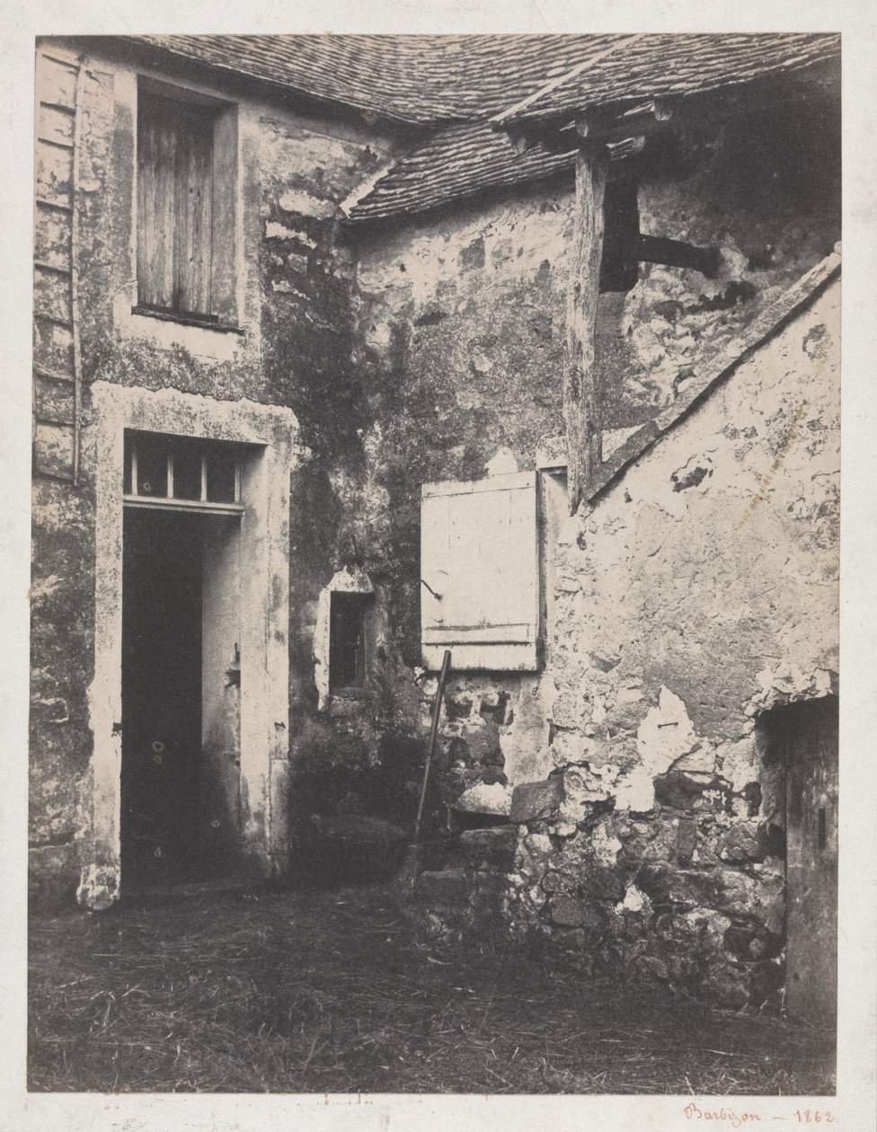 Gårdstun, 1862. av Eugène Cuvelier