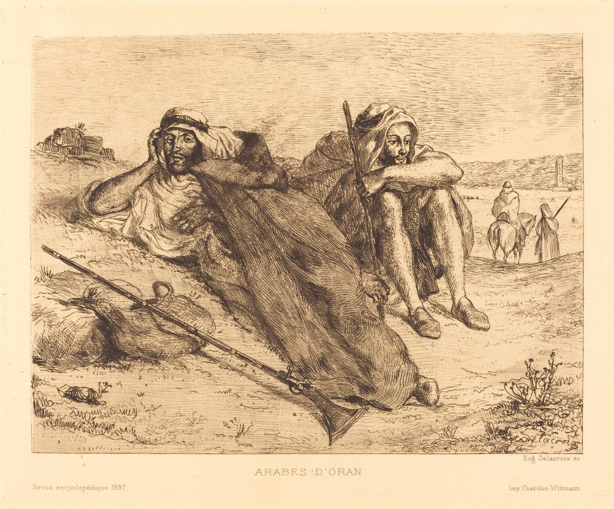 Arabere fra Oran av Eugène Delacroix