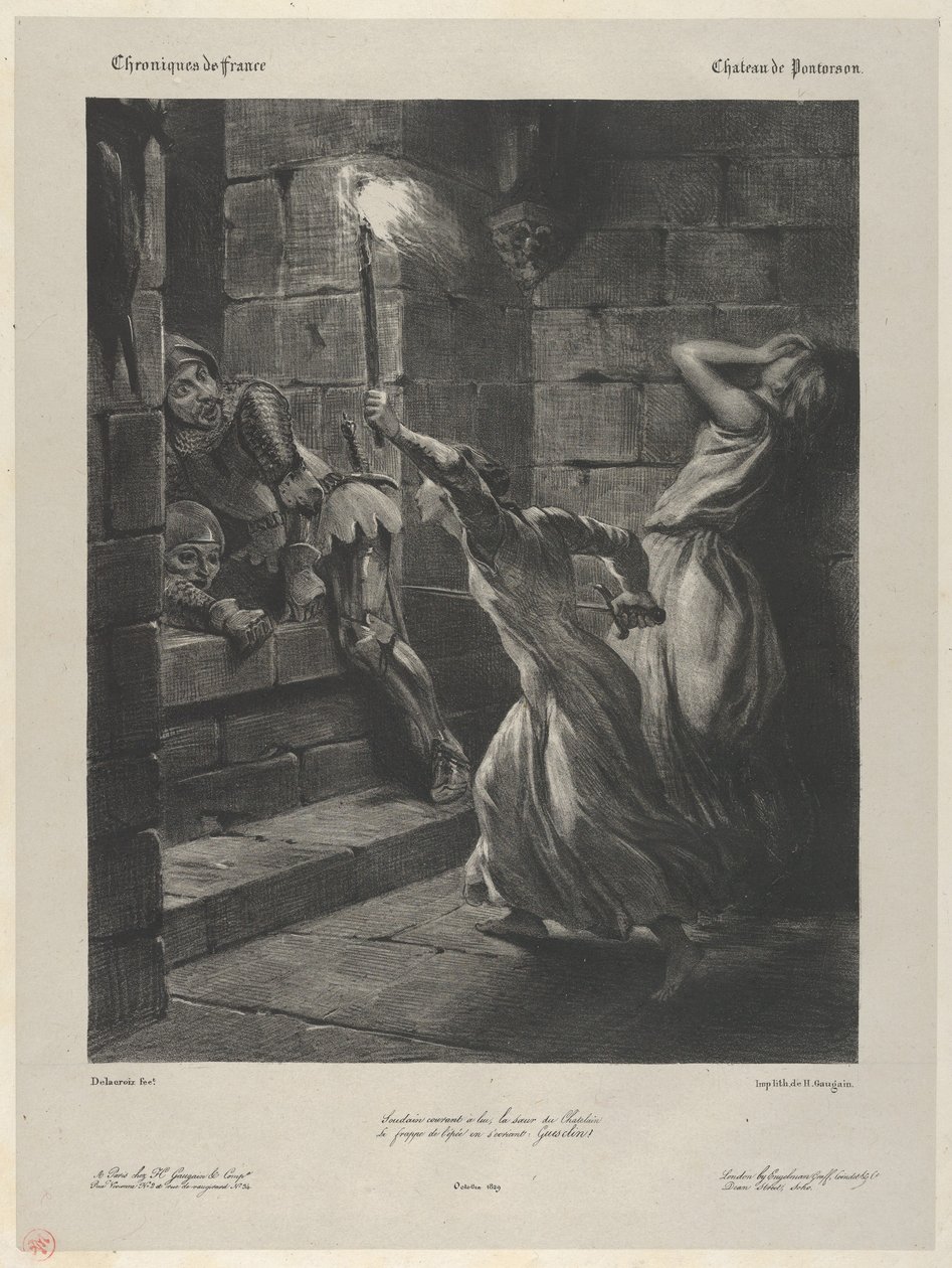 Duguesclins søster, 1829., 1829. av Eugène Delacroix