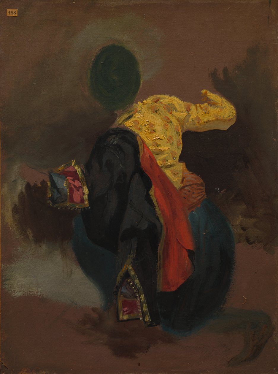 Figur i tyrkisk drakt, ca. 1856-1863. av Eugène Delacroix