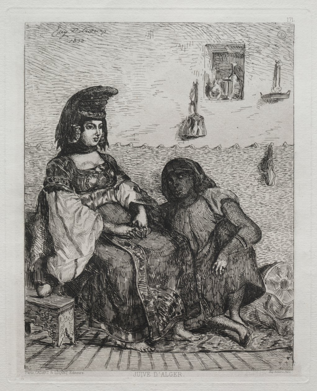 Jødisk kvinne fra Alger av Eugène Delacroix