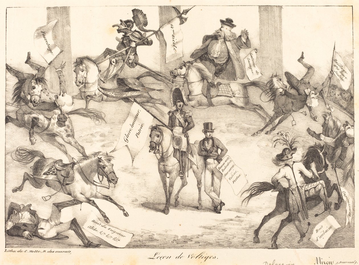 Triksridning hvelving, 1822. av Eugène Delacroix