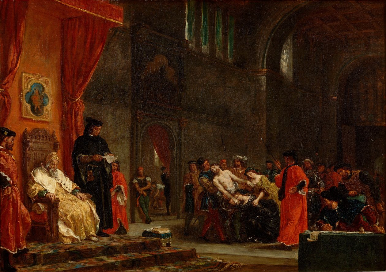 De to Foscari av Ferdinand Victor Eugene Delacroix
