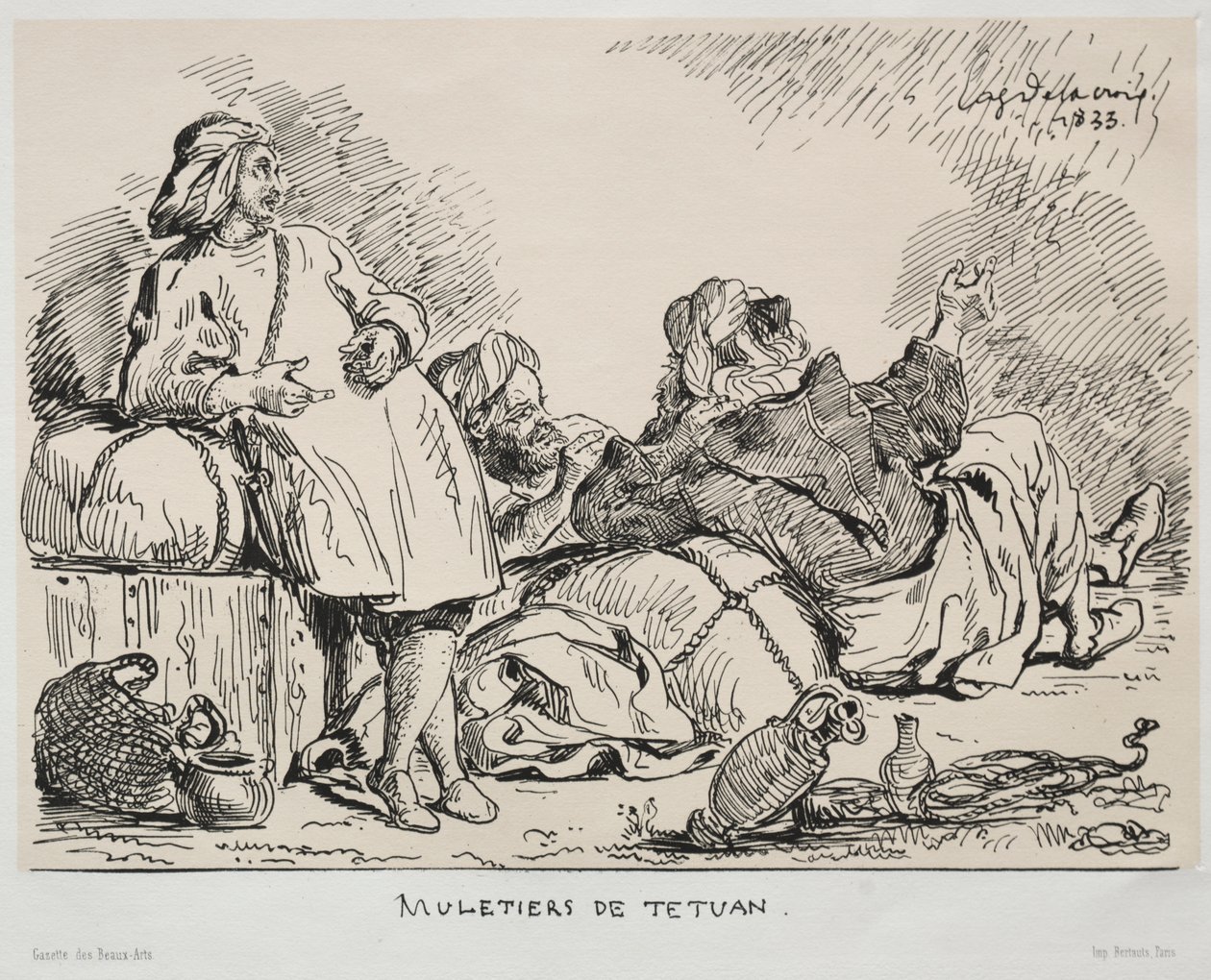 Muleteers of Tétuan av Eugène Delacroix