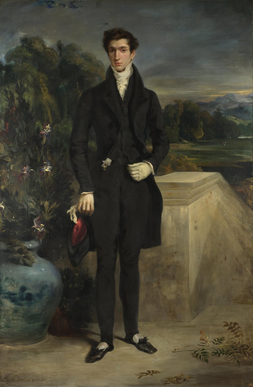 Portrett av Louis-Auguste Schwiter, 1826-1829. av Eugène Delacroix