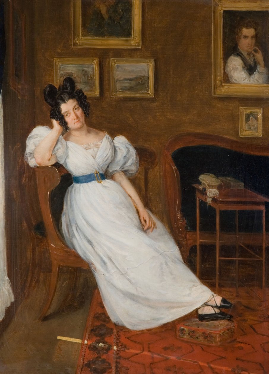 Portrett av Madame Simon, 1850. av Eugène Delacroix