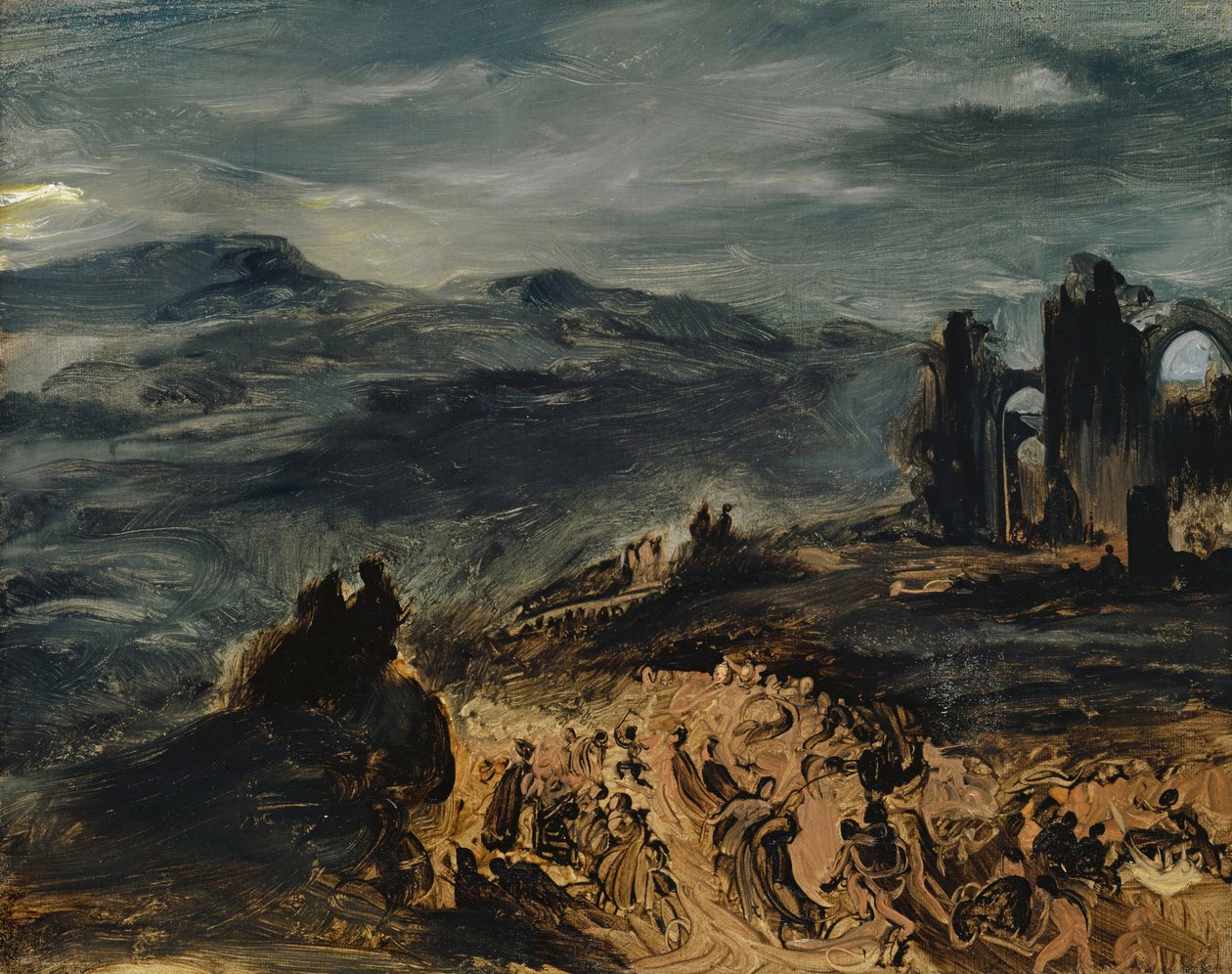 Heksenes sabbat, ca. 1832. av Eugène Delacroix