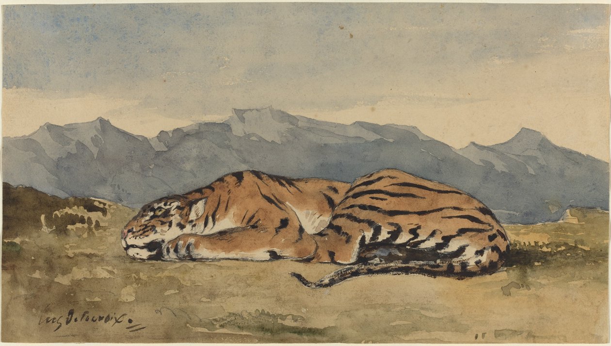 Tiger av Eugène Delacroix
