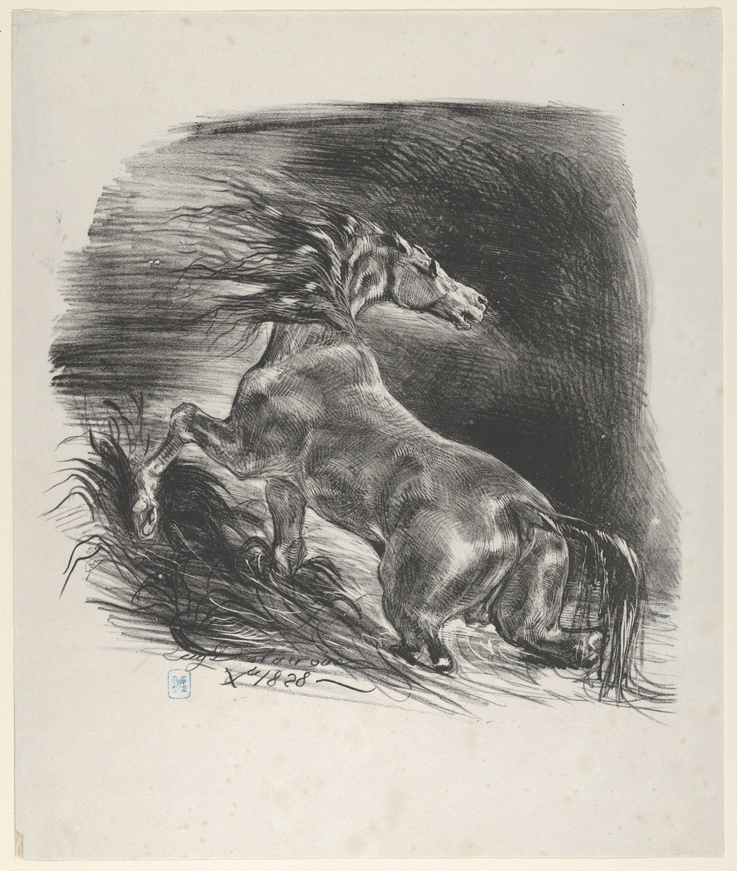 Villhest, 1828., 1828. av Eugène Delacroix