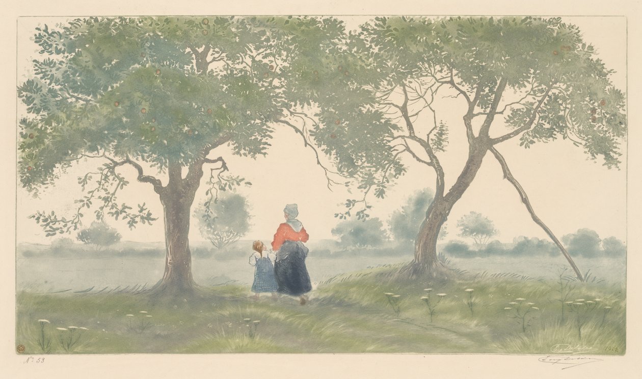 Epletrærne, 1902. av Eugène Delâtre
