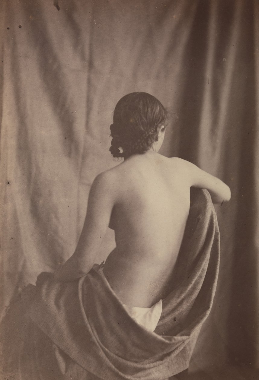 [Sittende kvinne naken], 1853-54. av Eugène Durieu
