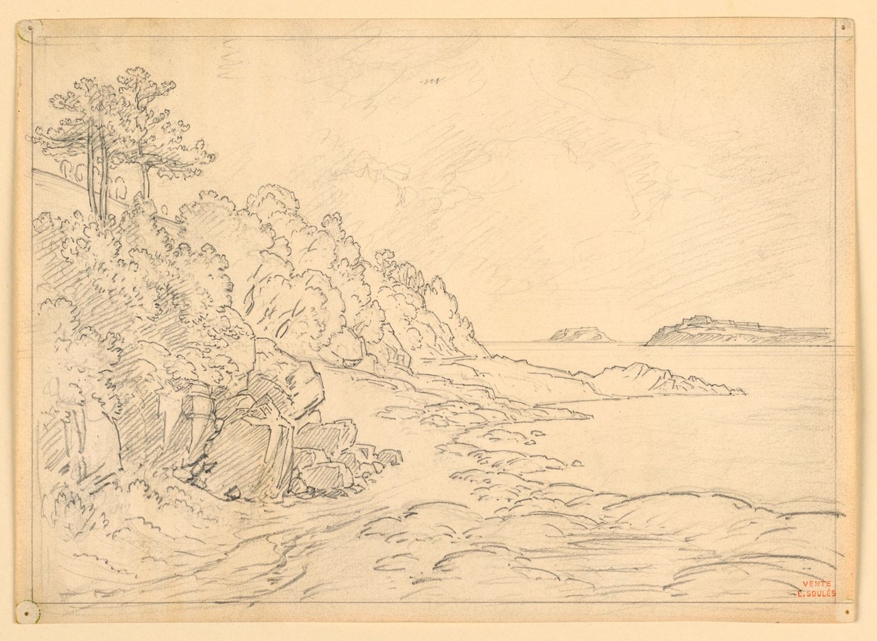 Sea Shore av Eugène Edouard Soulès