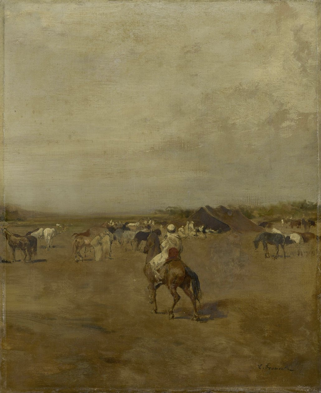 Arabisk leir, ca. 1847 av Eugène Fromentin