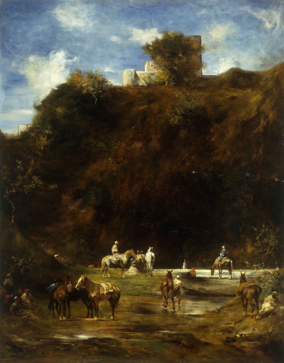 Arabere hviler, 1874 av Eugène Fromentin
