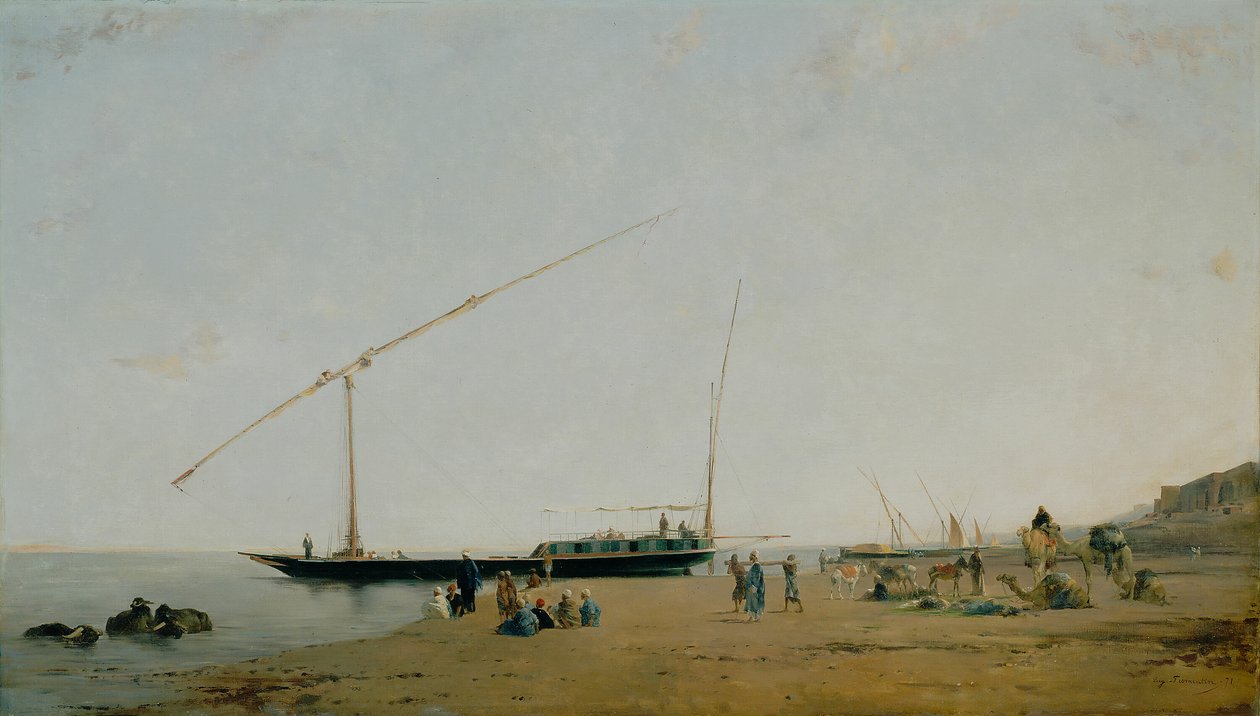 På Nilen, nær Philae av Eugène Fromentin