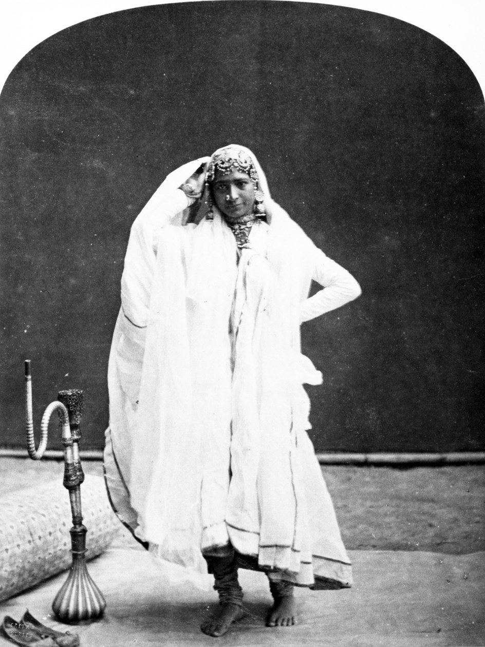 Nautch Girl, ca. 1870-tallet av European Photographer