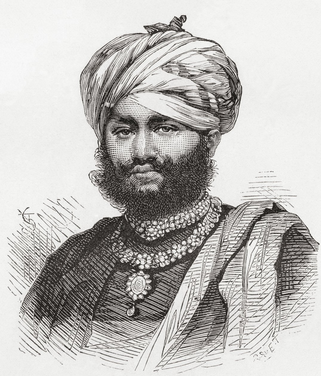 Maharao Pragmalji II, illustrasjon fra 