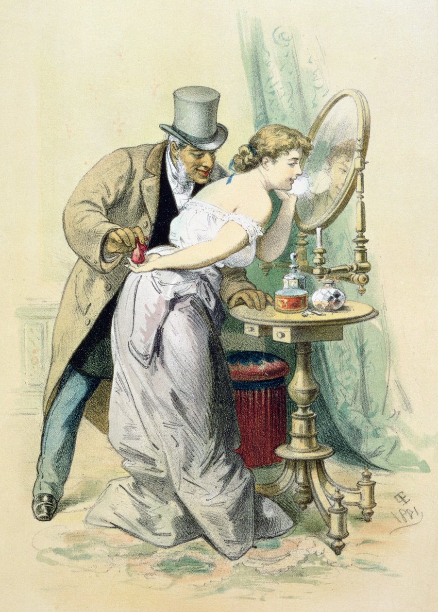 The Story of a Woman: The Jack of coins, 1881 av Eusebio Planas