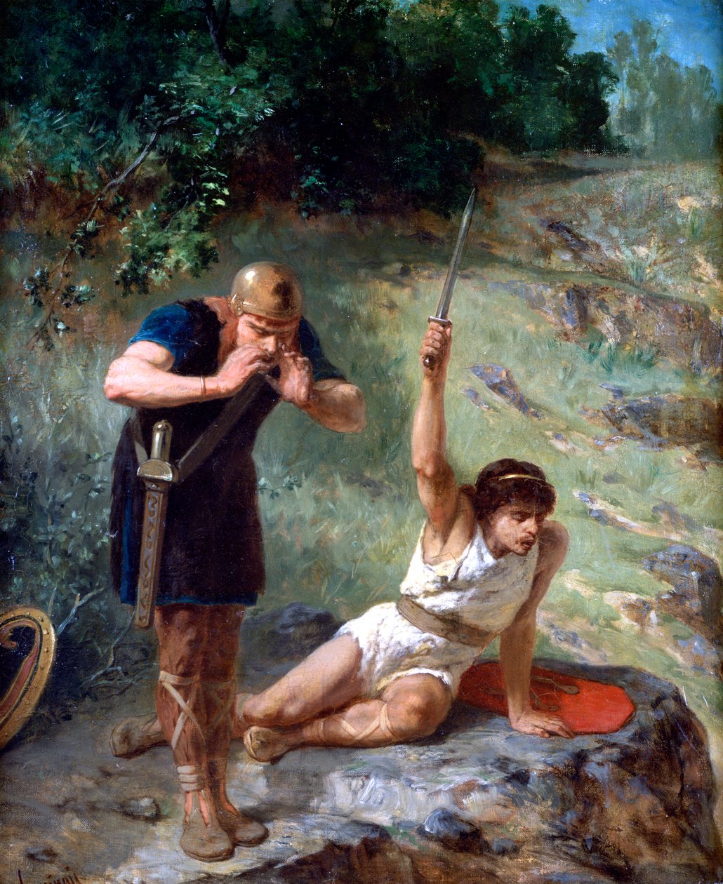 The Knight Calls, c1842-1896 av Evariste Vital Luminais