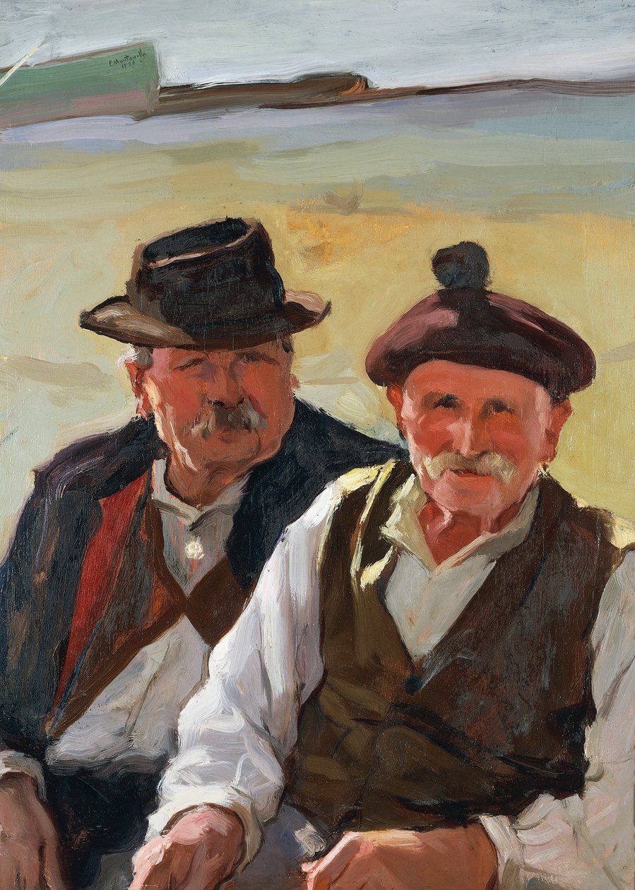 Gamle fiskere av Evasio Montanella