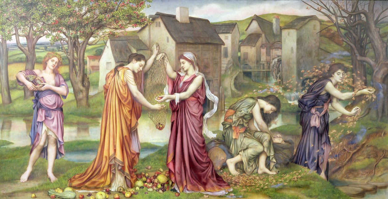 The Cadence of Autumn, 1905 av Evelyn De Morgan