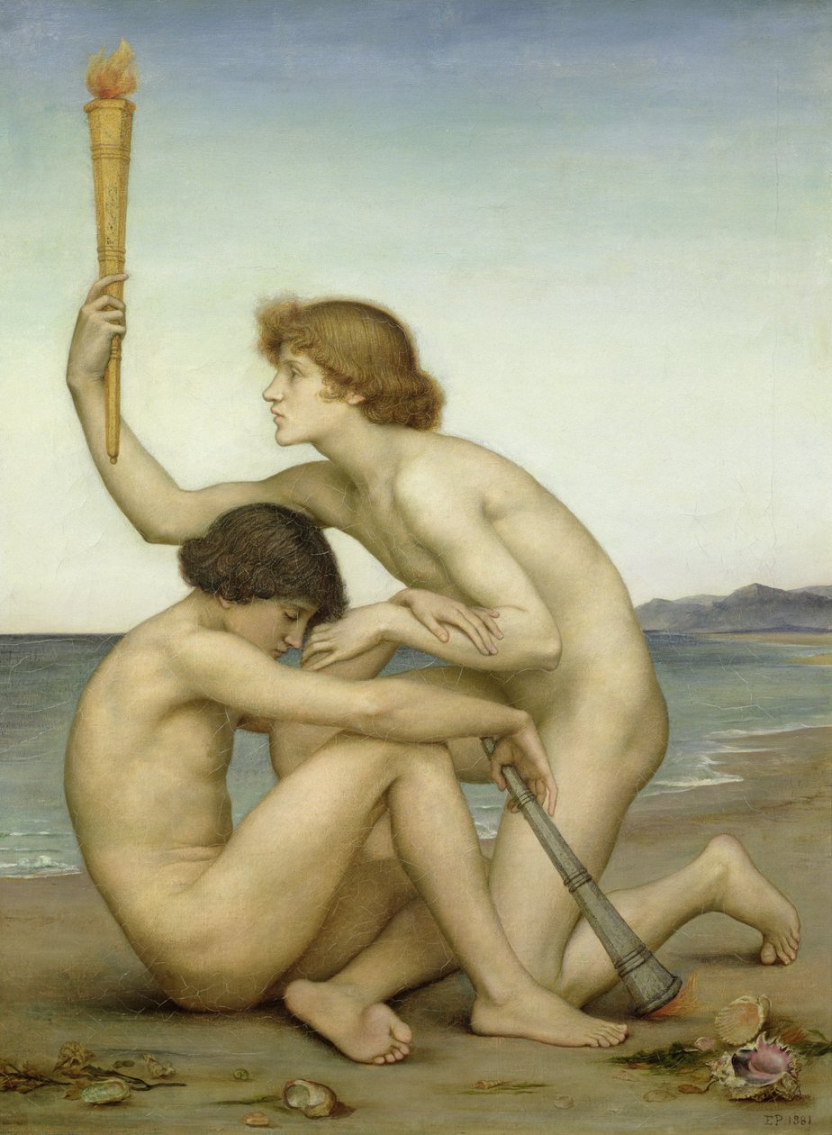 Fosfor og Hesperus, 1881 av Evelyn De Morgan