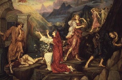 The Valley of Shadows av Evelyn De Morgan
