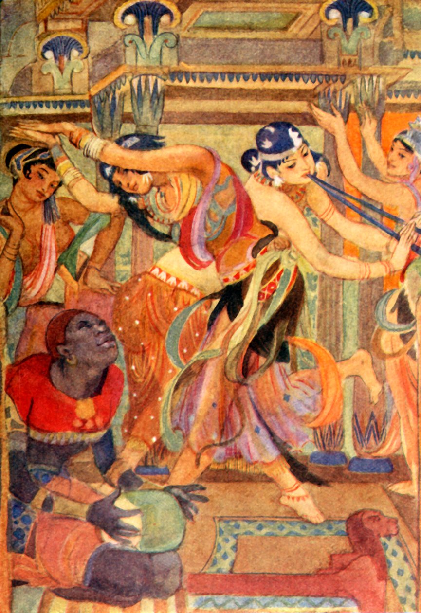 'Gudinnene som dansepiker', 1915. av Evelyn Paul
