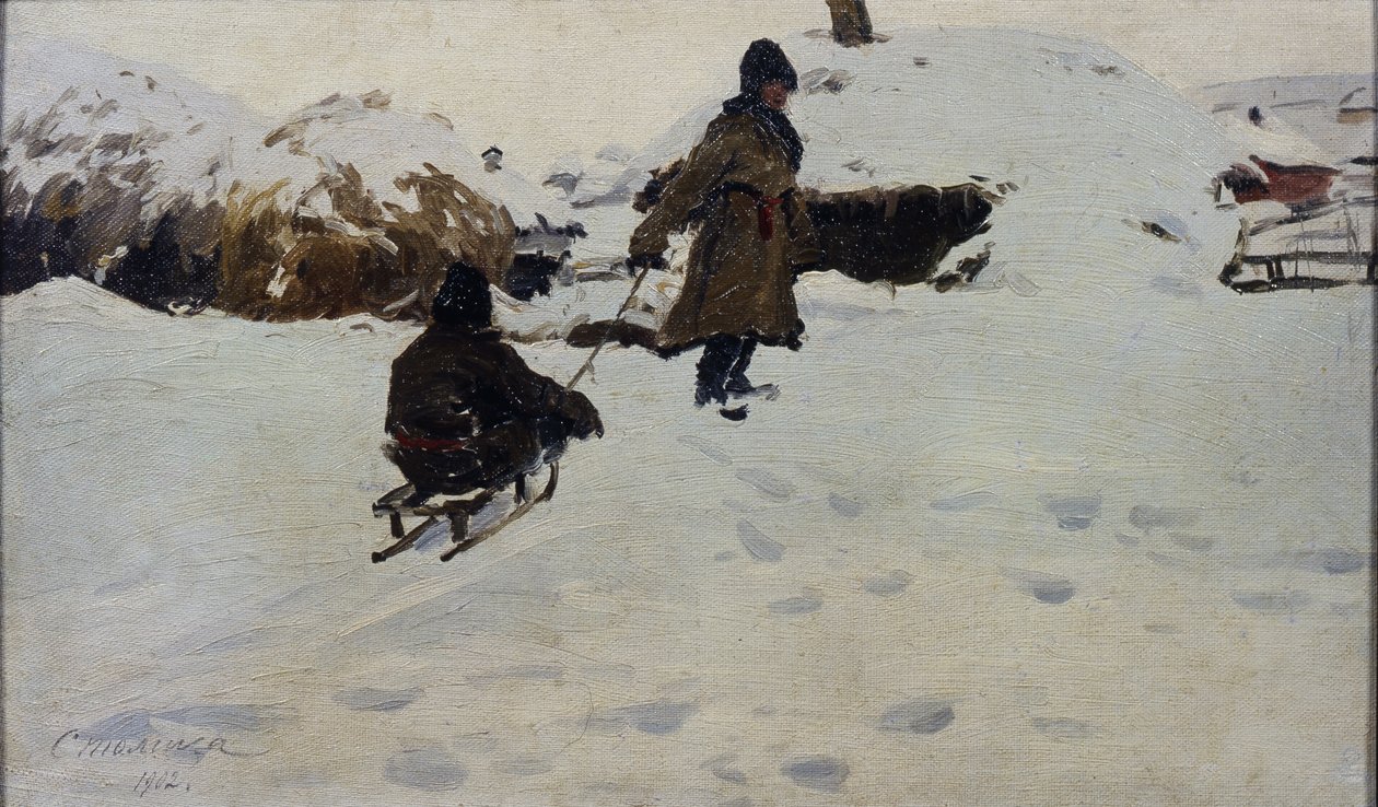 Vinter, 1902 av Evgeni Ivanovich Stolitsa