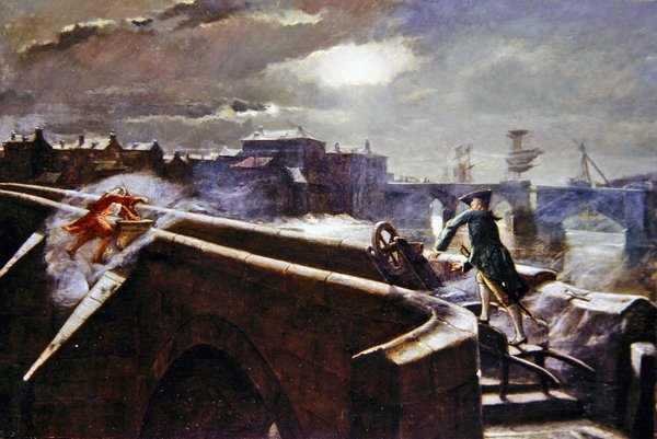 The Brigs of Ayr (olje på lerret) av Eyre Crowe