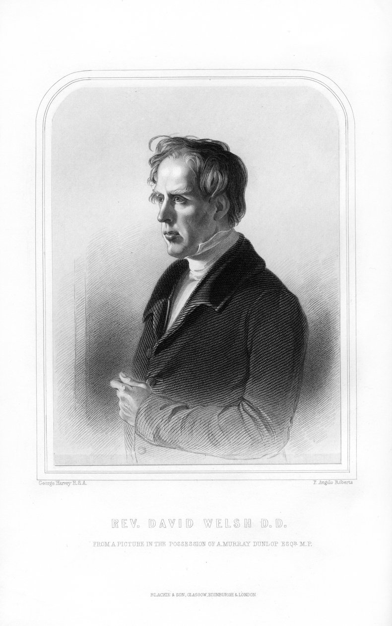 David Welsh, skotsk guddommelig og akademisk, 1870. av FA Roberts