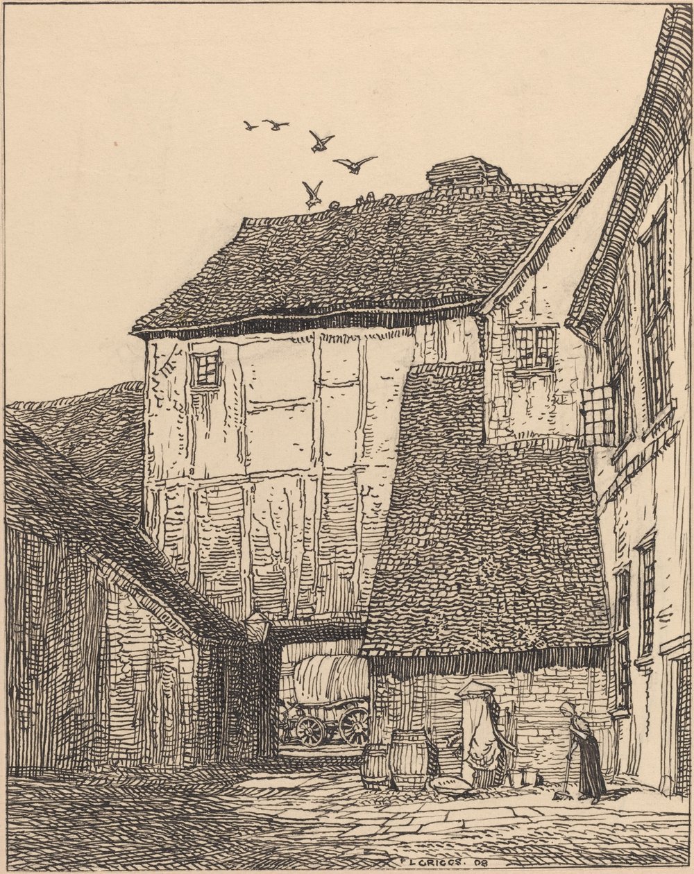 The George Inn, Beaconsfield av F.L. Griggs