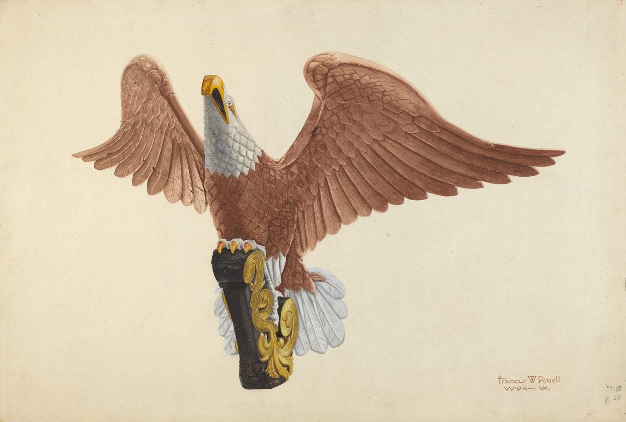 Ørnefigurhode av F.W. Powell