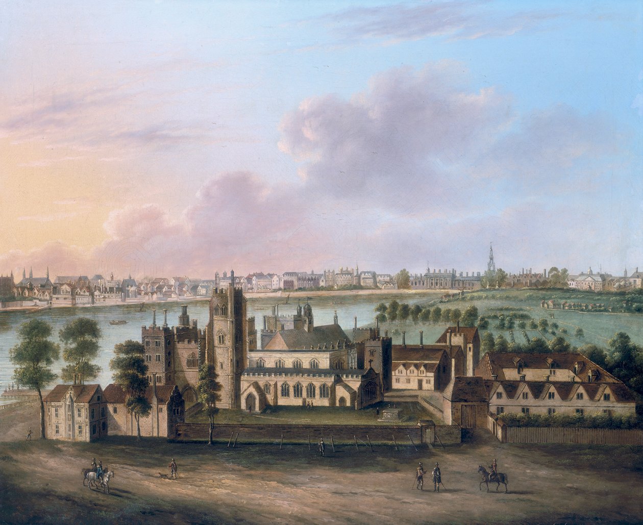 'Lambeth Palace', c1685 av FW Smith