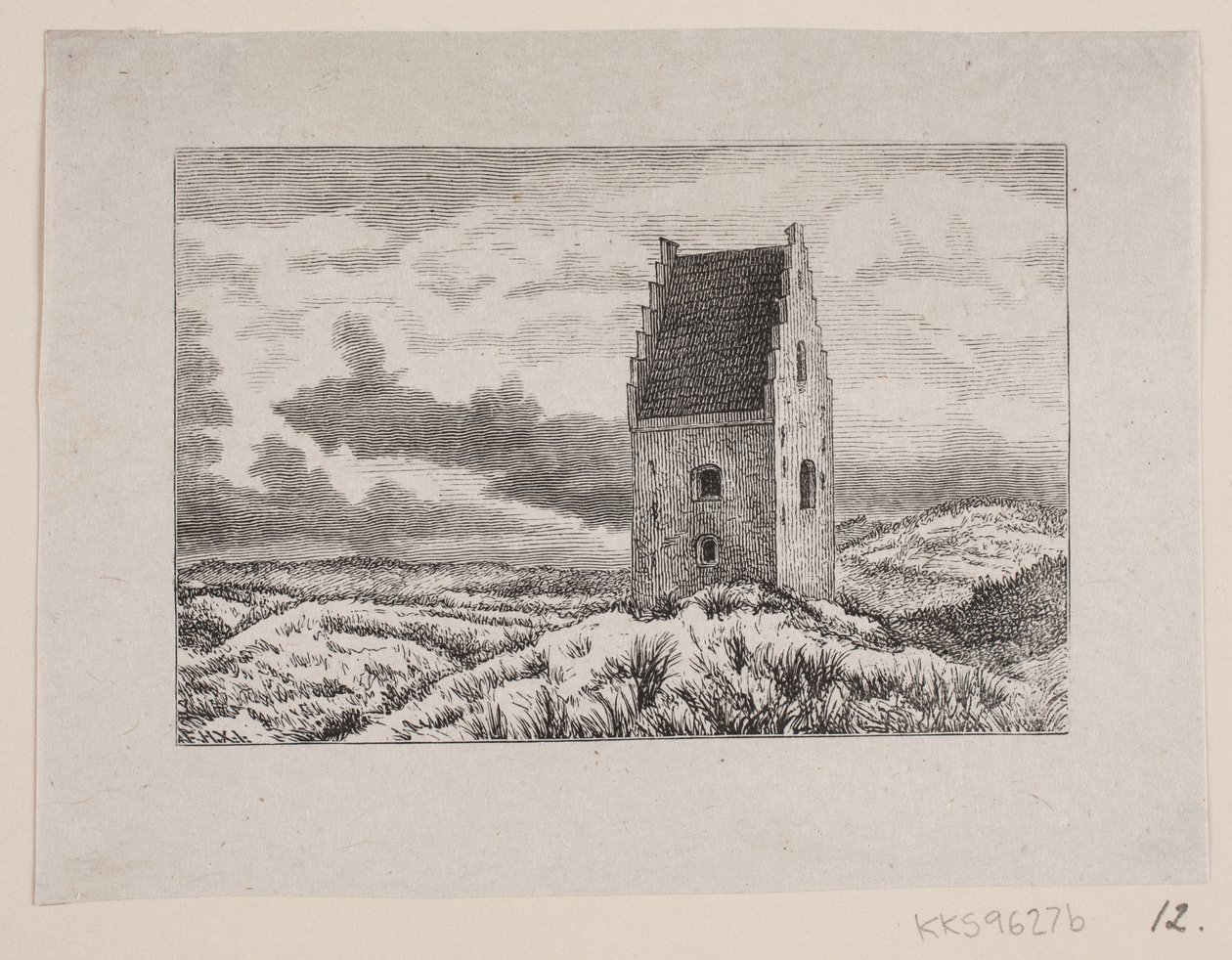 Den sandede kirken på Skagen av F. Hendriksen