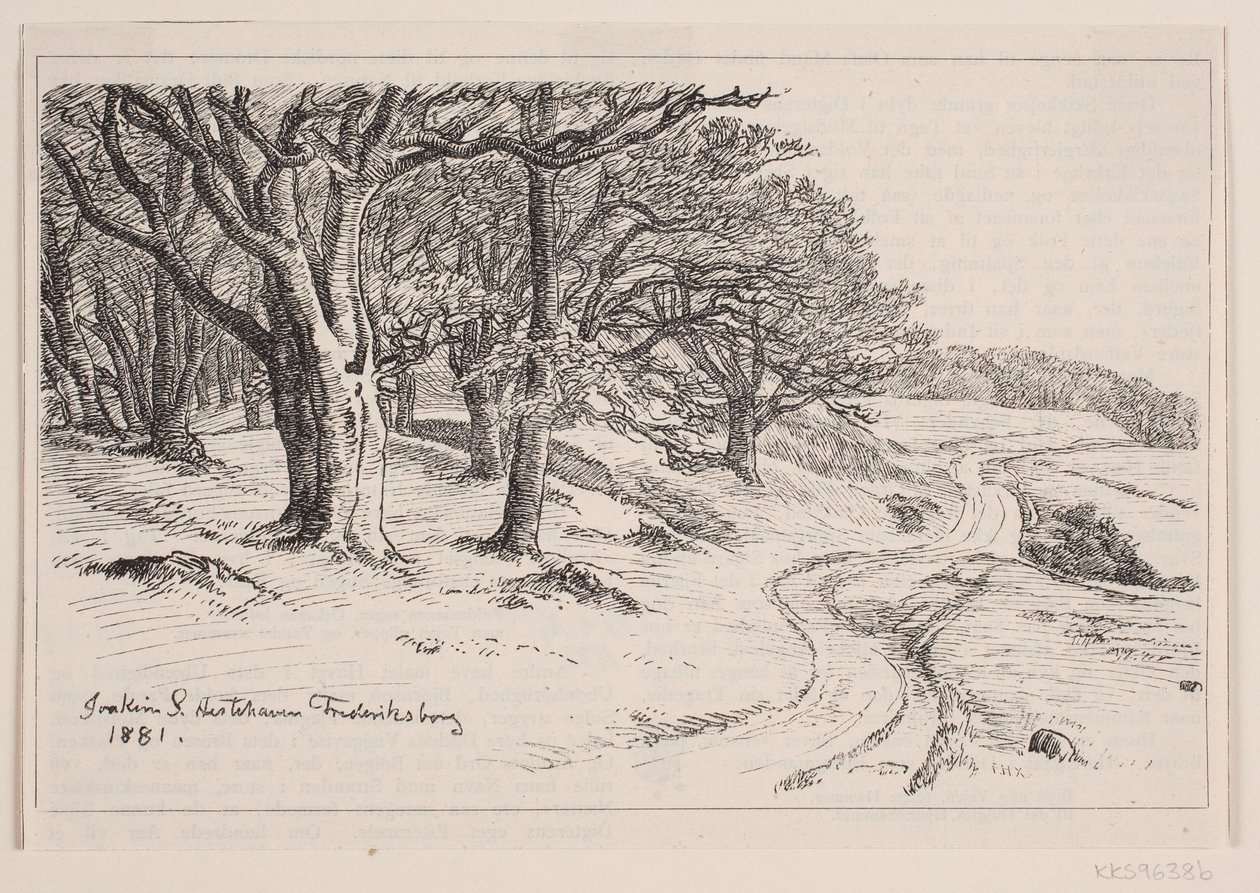 Fra Hestehaven, Frederiksborg av F. Hendriksen