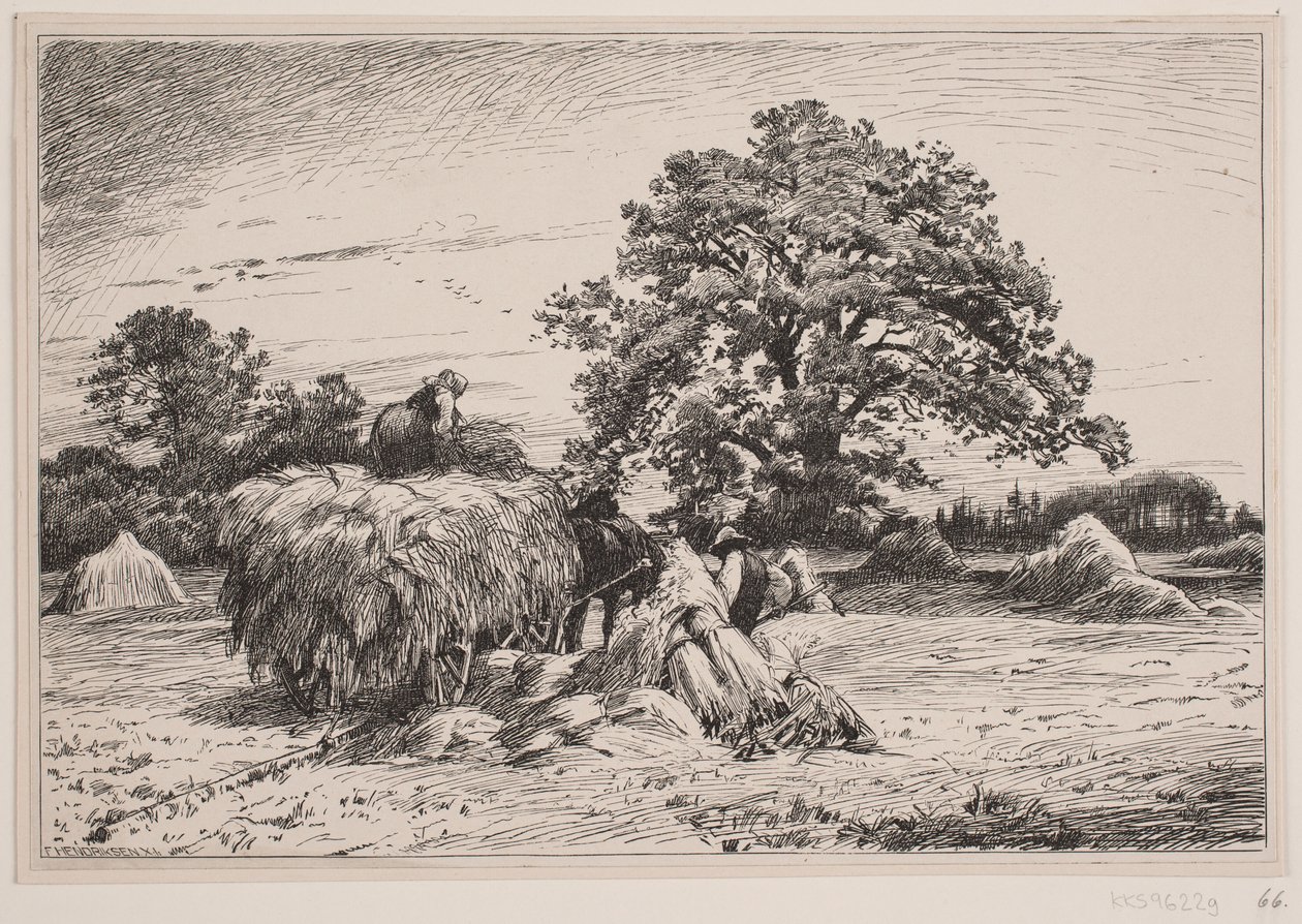 Høstlandskap av F. Hendriksen