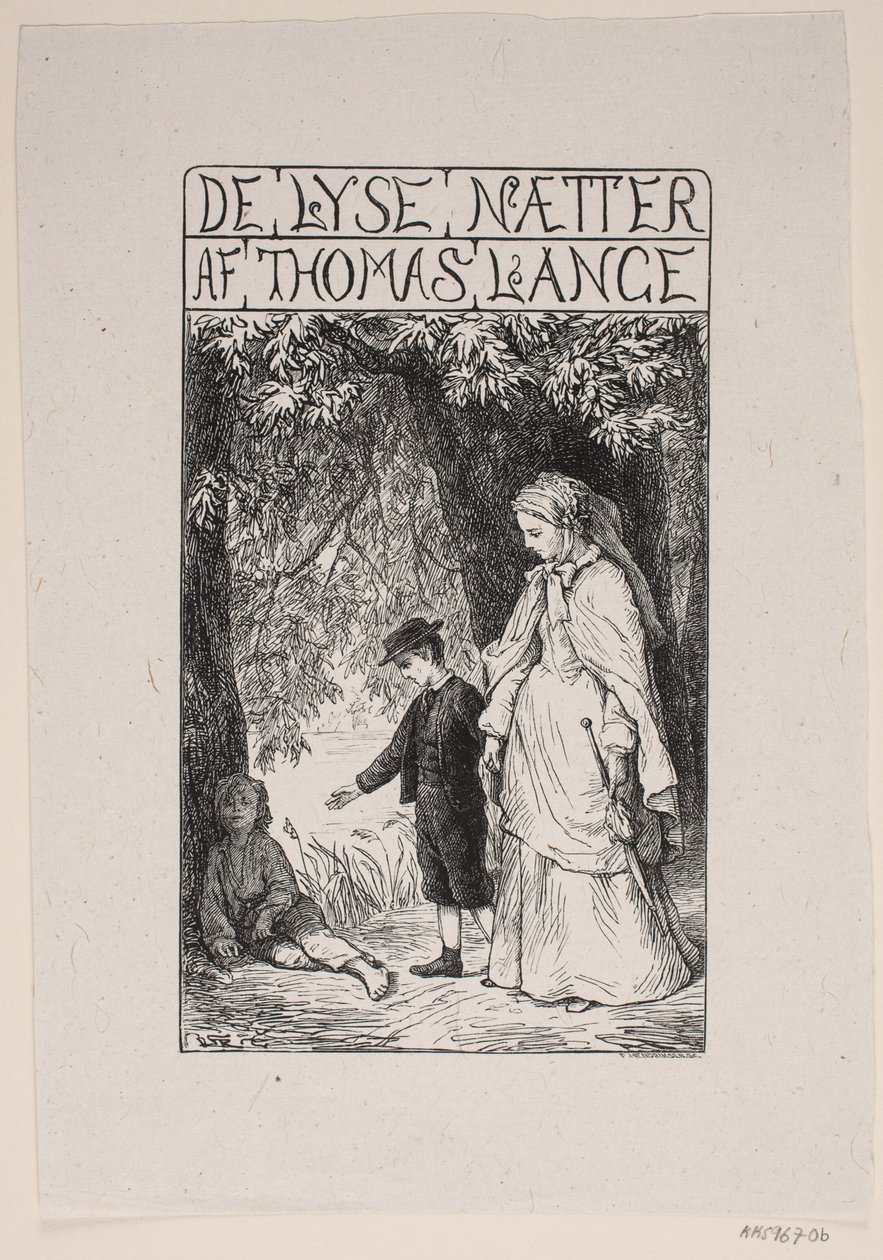 Tittelside for Th. Lange "The Bright Nights" av F. Hendriksen