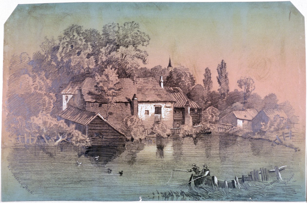 Hampstead Heath, Hampstead, London, c1850 av F Hodges